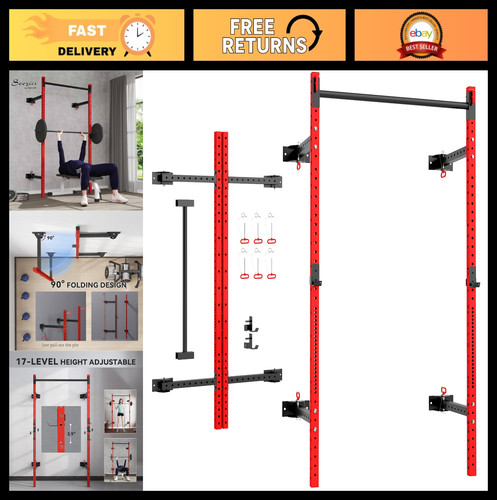 Folding squat rack with - squat,