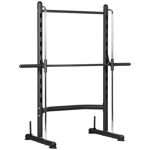 Homcom adjustable squat - adjustable,