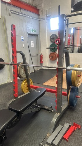 Commercial squat bench rack - commercial, squat/bench